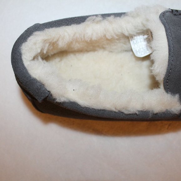 UGG KOOLABURRA MENS FUR SUEDE SLIPPERS GRAY - Picture 4 of 6